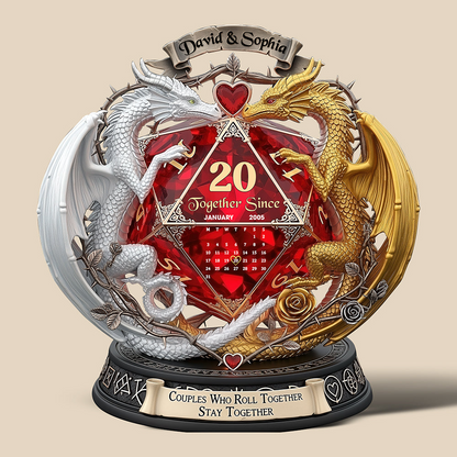 Fantasy Role-playing Game Fan Acrylic Plaque - Personalized Gifts For Couple