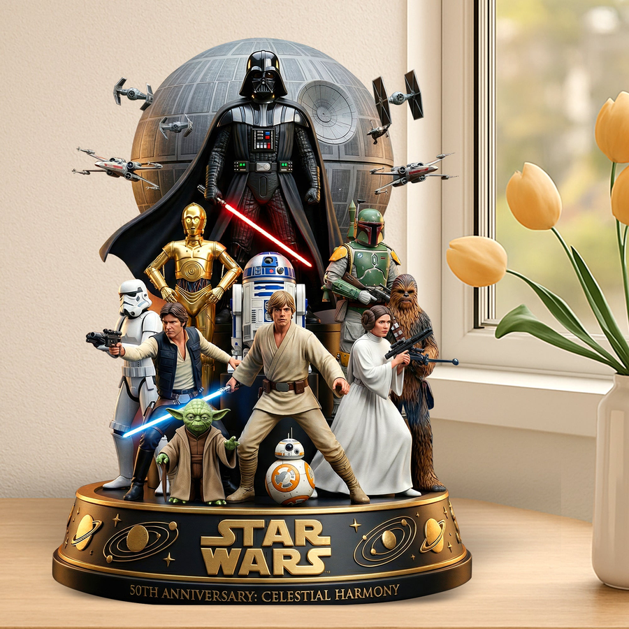 Futuristic Space - Personalized The Force Custom Shaped Acrylic Plaque