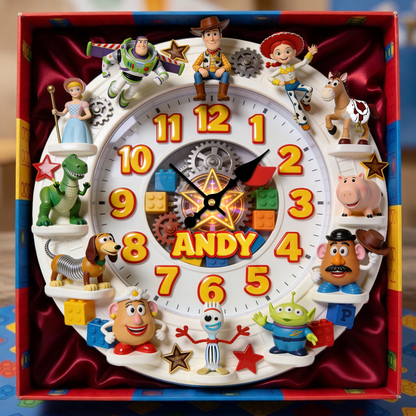 Adorable Characters Hanging Wall Clock - Personalized Gifts