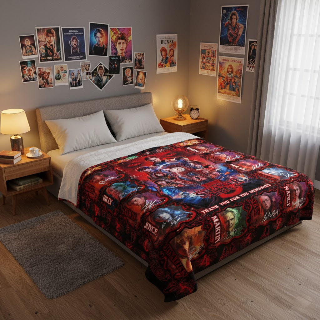 Thank You for the Memories - Personalized Strange Movie Series Blanket