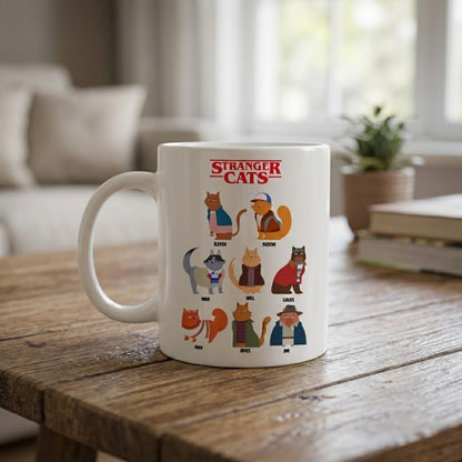 Mystery Cats Crew – Personalized Funny Adventure Parody Accent Mug