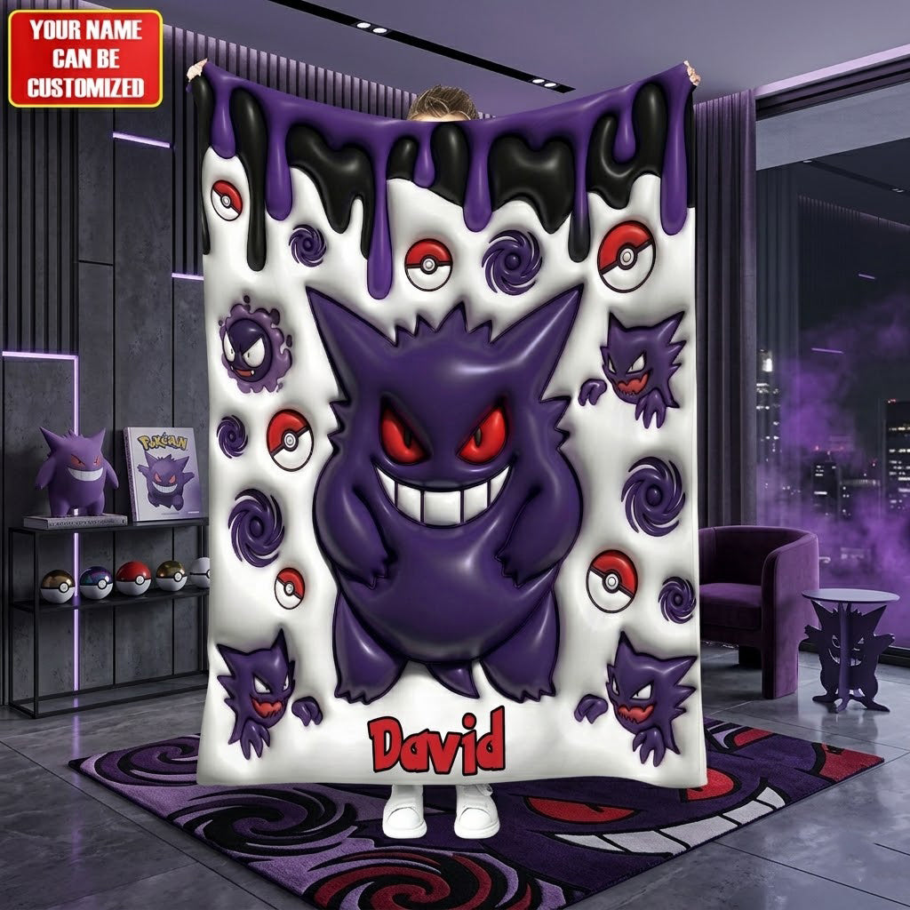 Purple Cute Creature - Personalized Monster Trainer Blanket